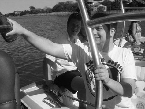 alexander on boat